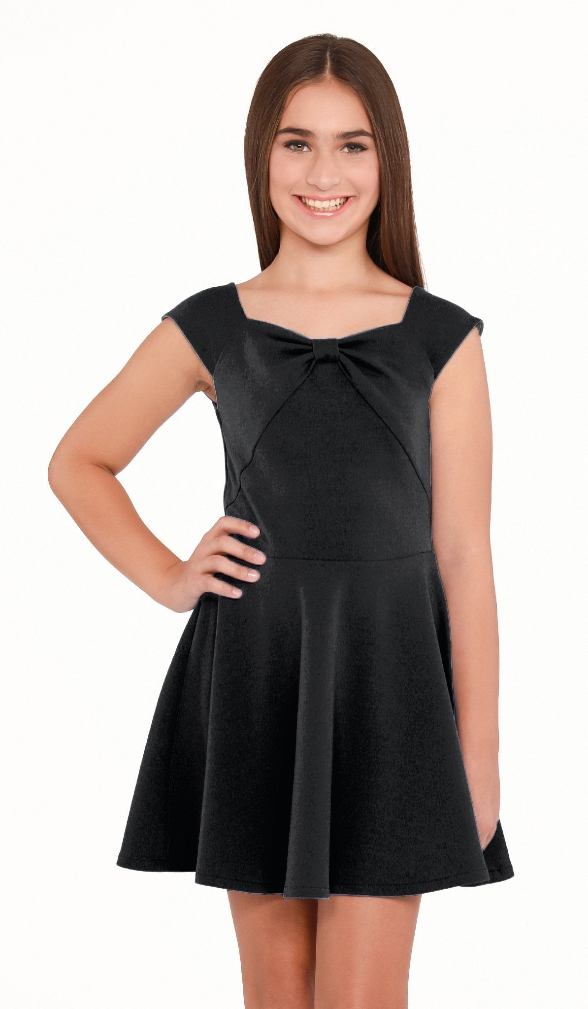 Sally Miller Skater Skirt Black Dress #3451