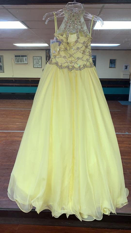 Ritzee Girls Yellow Gown
