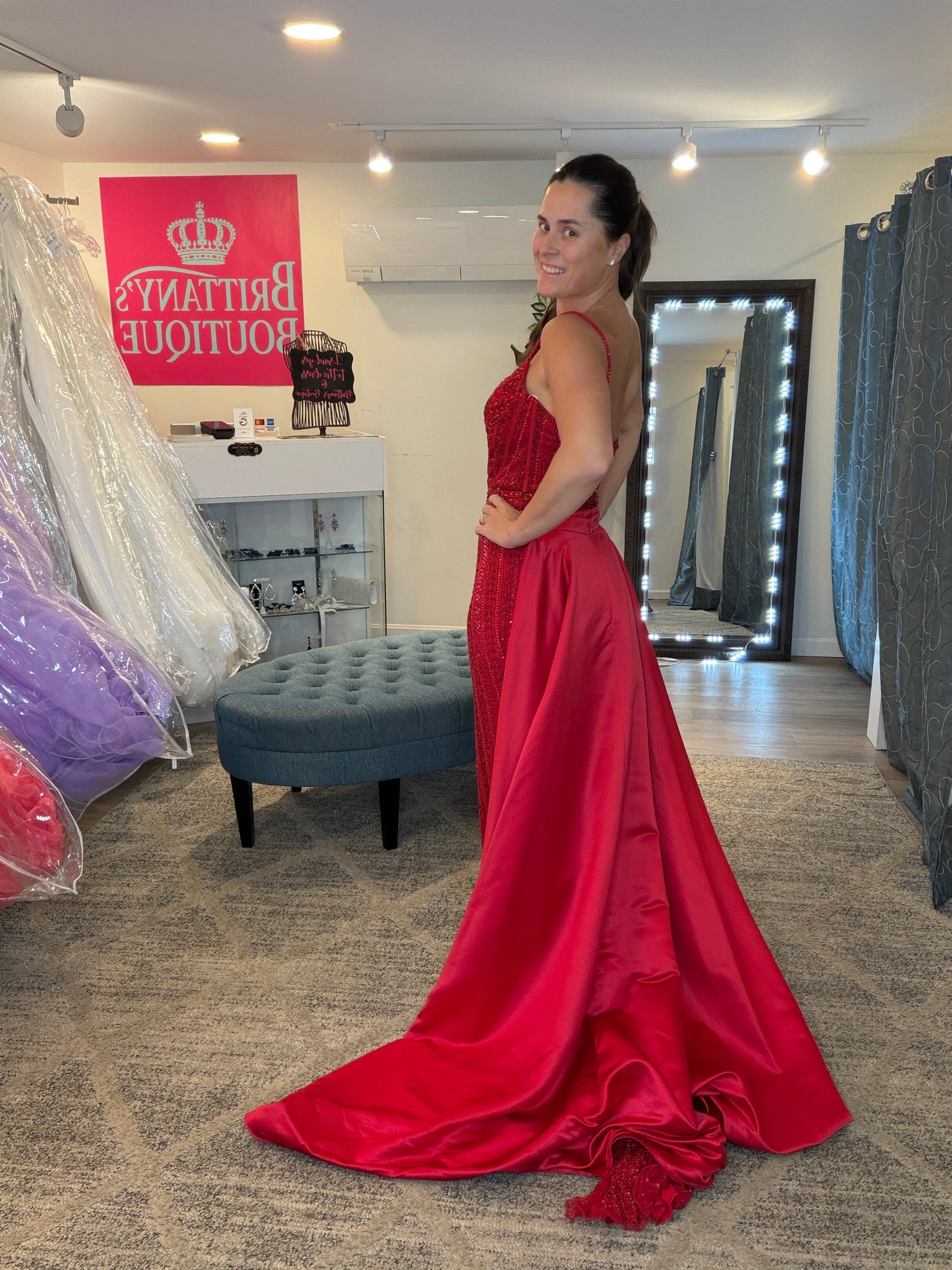 Ashley Lauren Over Skirt #1782A