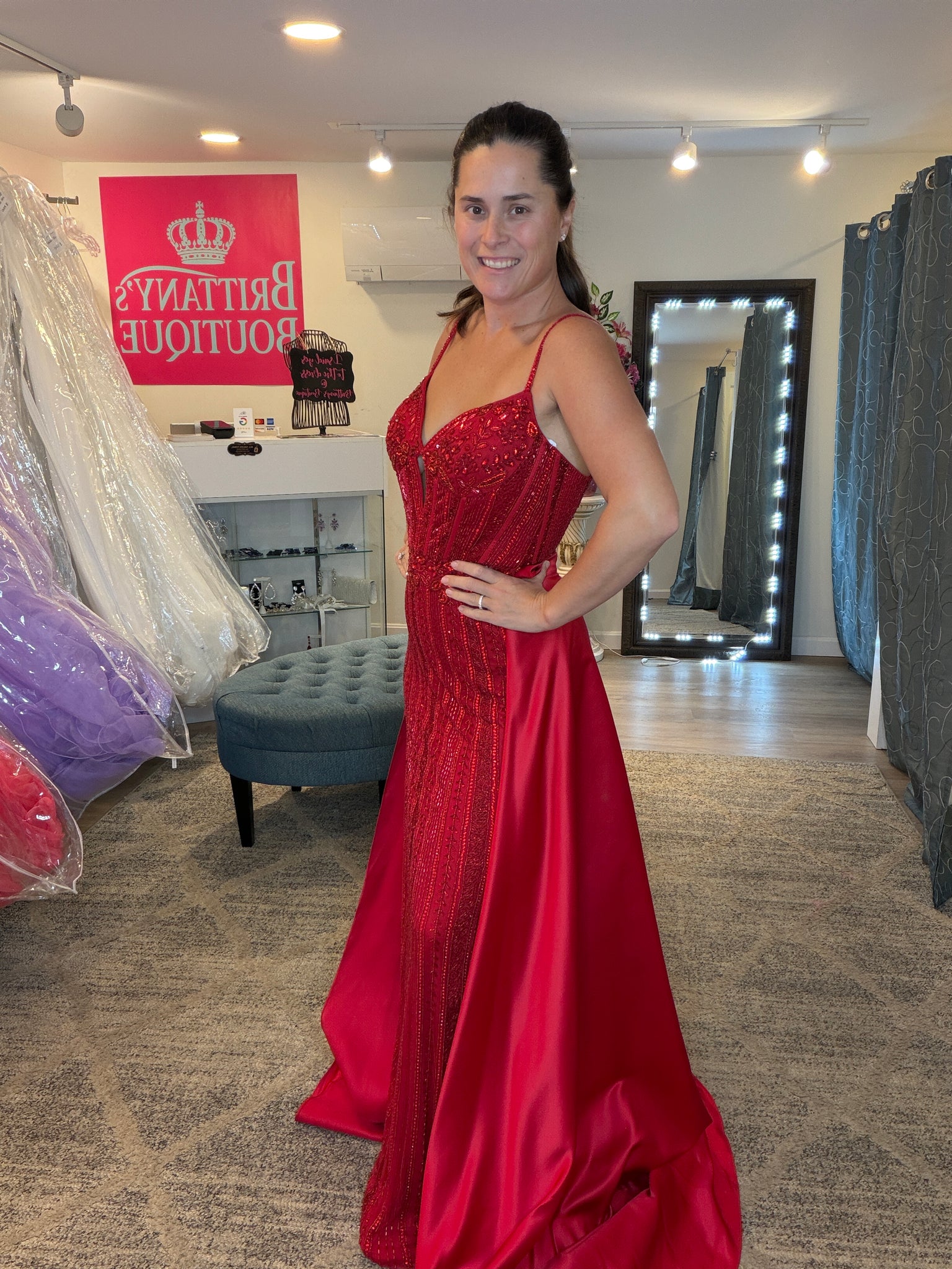 Ashley Lauren Over Skirt #1782A