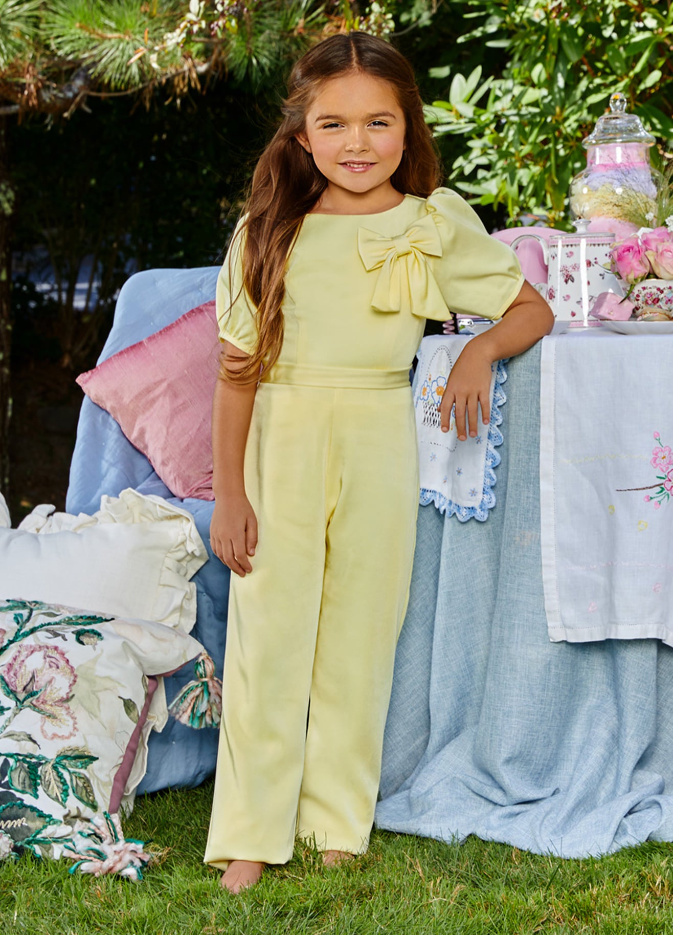 Ashley Lauren Girls Jumpsuit #8064