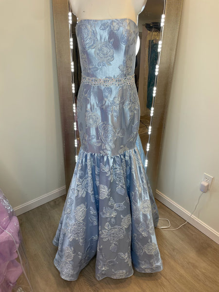 Blue Mermaid Gown