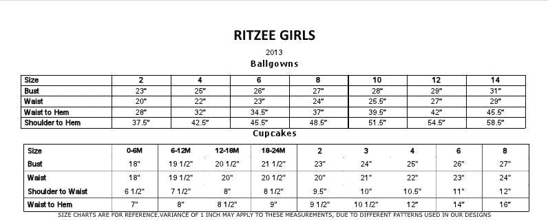 Ritzee Girls Gown #C961