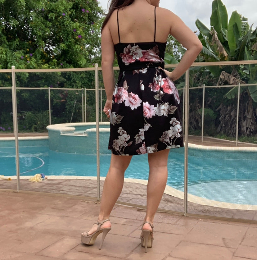 Black Floral Dress