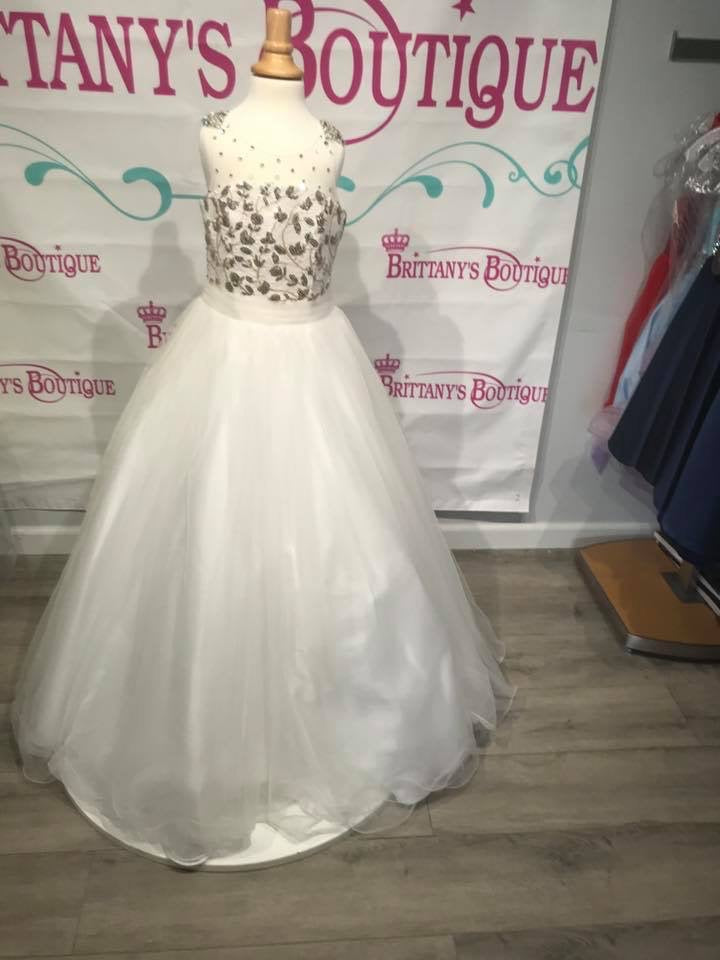 Ritzee Girls Pageant Dresses White