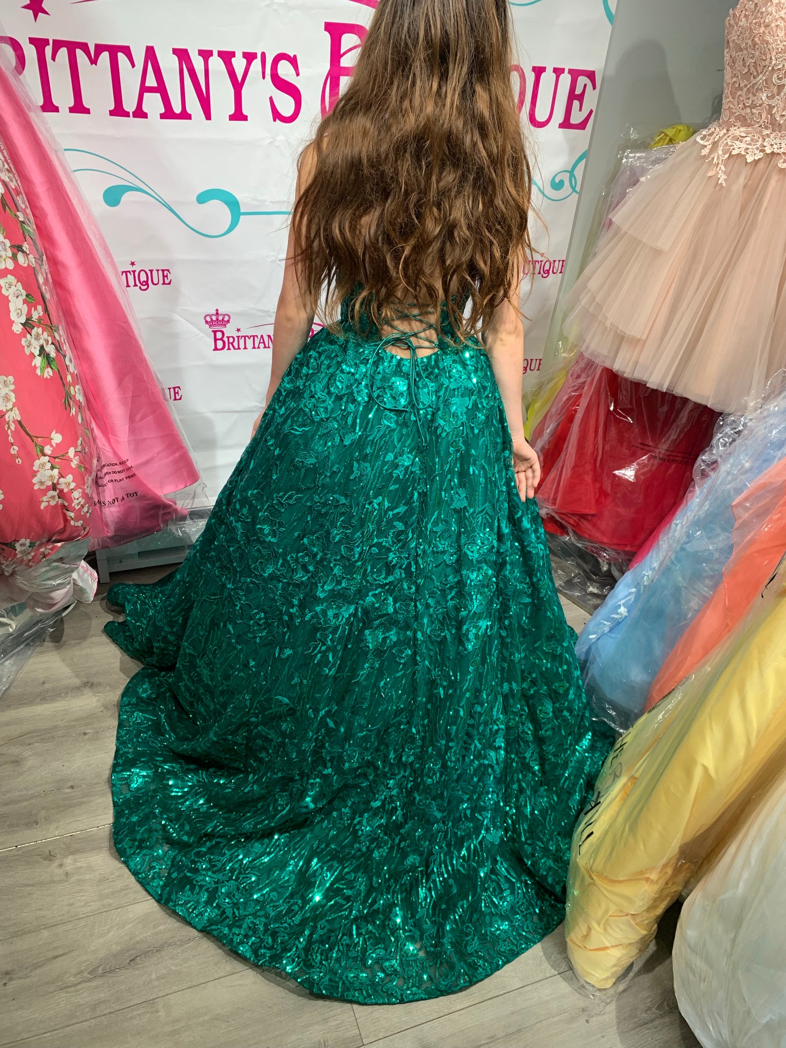 Sherri Hill Green Gown