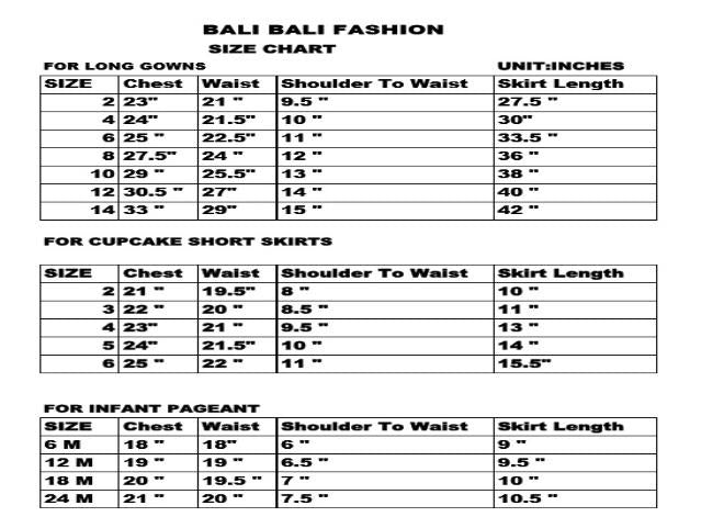 Sizing Chart – True2you Boutique