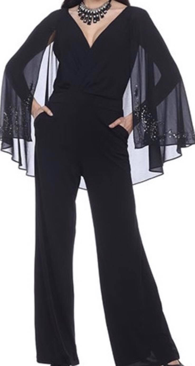 Tesoro Moda Black Jumpsuit