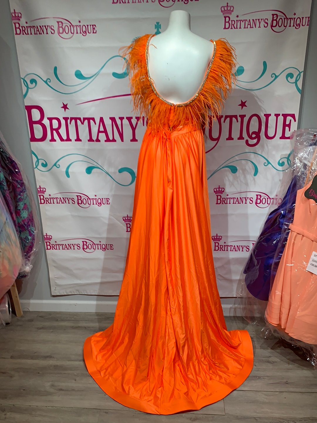 Jessica Angel Custom Neon Orange Jumpsuit