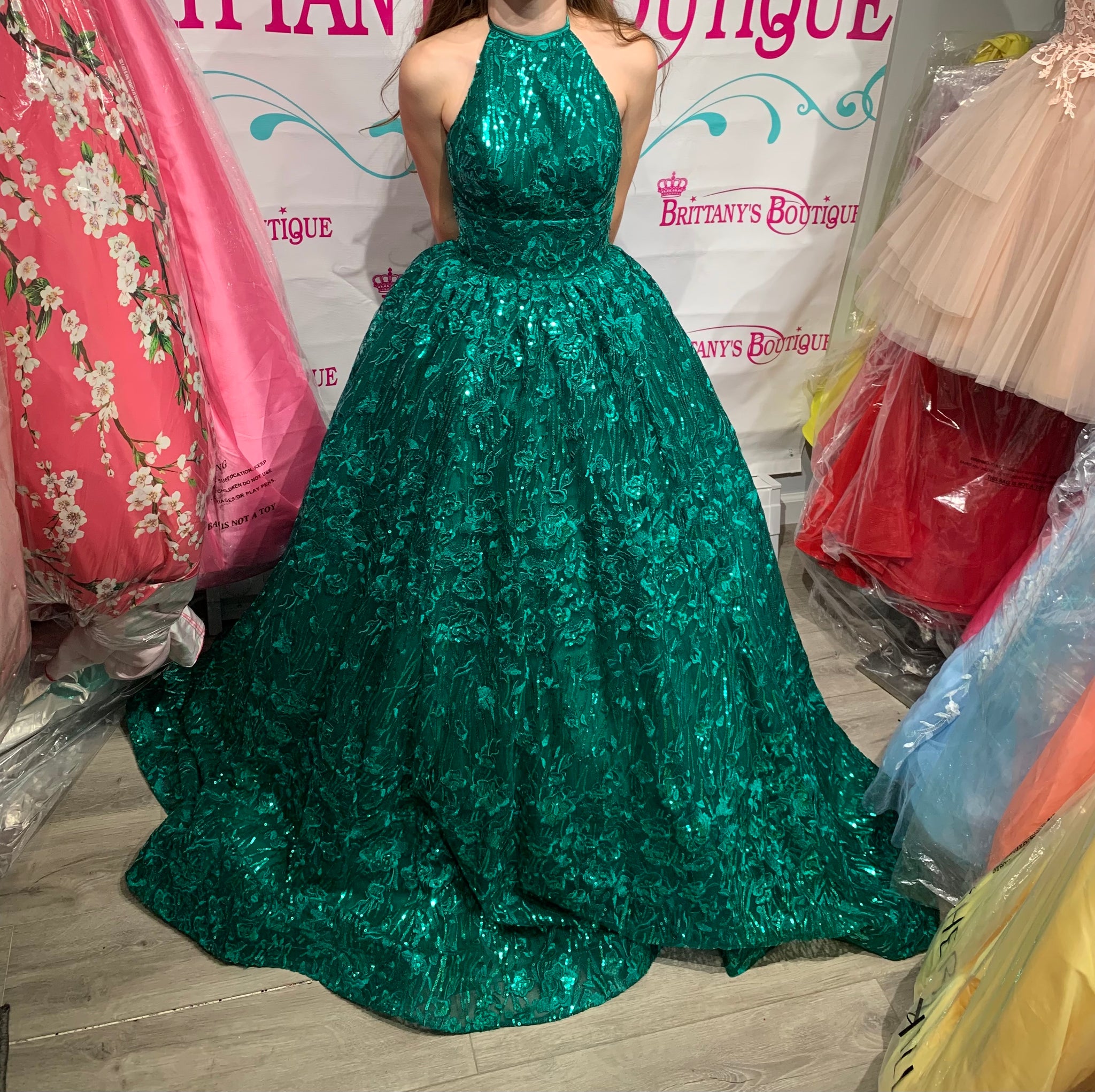 Sherri Hill Green Gown