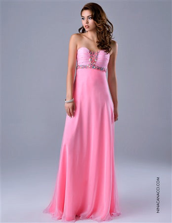 Nina Canacci Pink Gown #1070