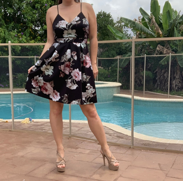 Black Floral Dress