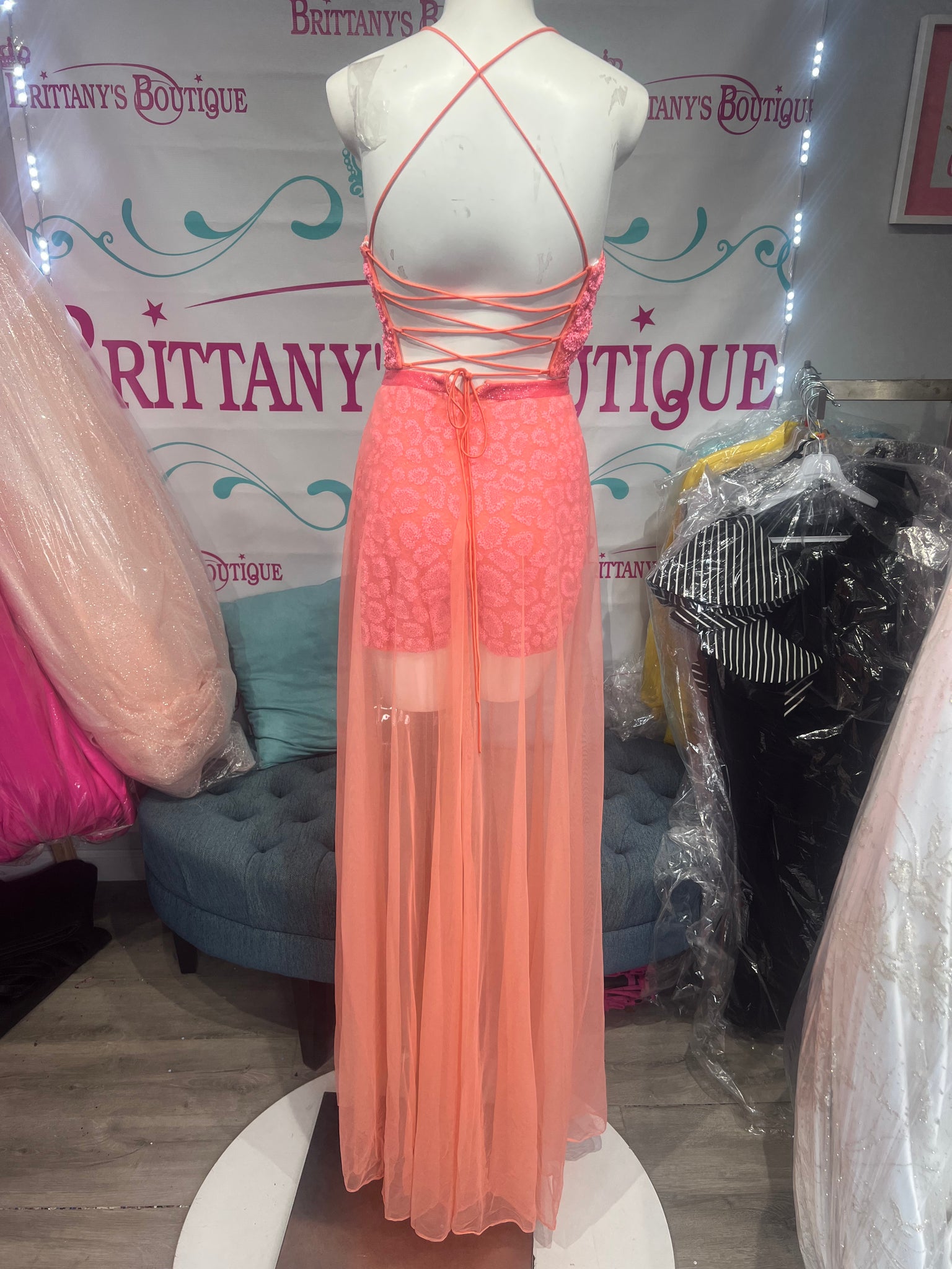 Primavera Couture Romper Two Piece Dress